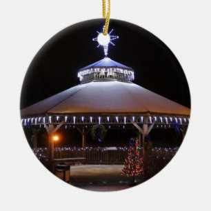 Adorno De Cerámica Gazebo del navidad