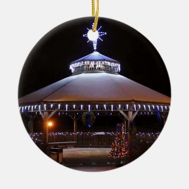 Adorno De Cerámica Gazebo del navidad (Frente)