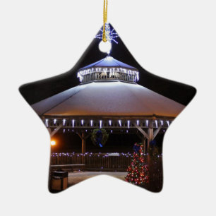 Adorno De Cerámica Gazebo del navidad
