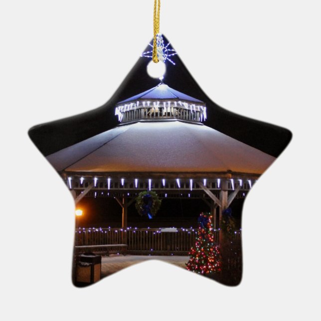 Adorno De Cerámica Gazebo del navidad (Frente)