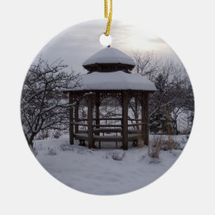 Adorno De Cerámica Gazebos Nevado