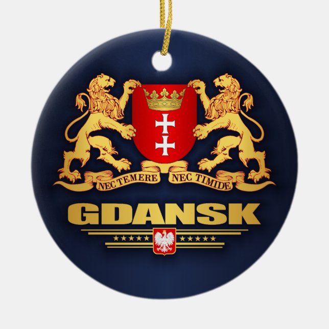Adorno De Cerámica Gdansk COA (Frente)