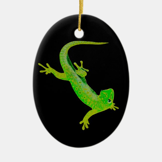 Adorno De Cerámica Gecko (Frente)
