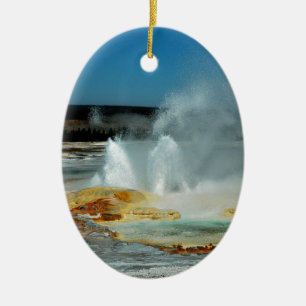 Adorno De Cerámica Géiseres de Yellowstone