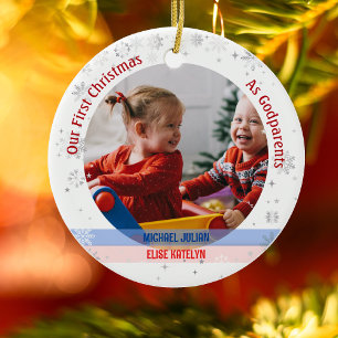 Adorno De Cerámica Gemelos, Chica de bebé, primera Navidad y fotos de