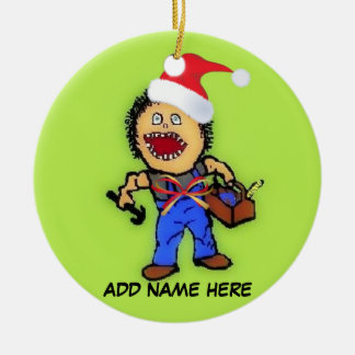 Adorno De Cerámica Generador de Navidades personalizado
