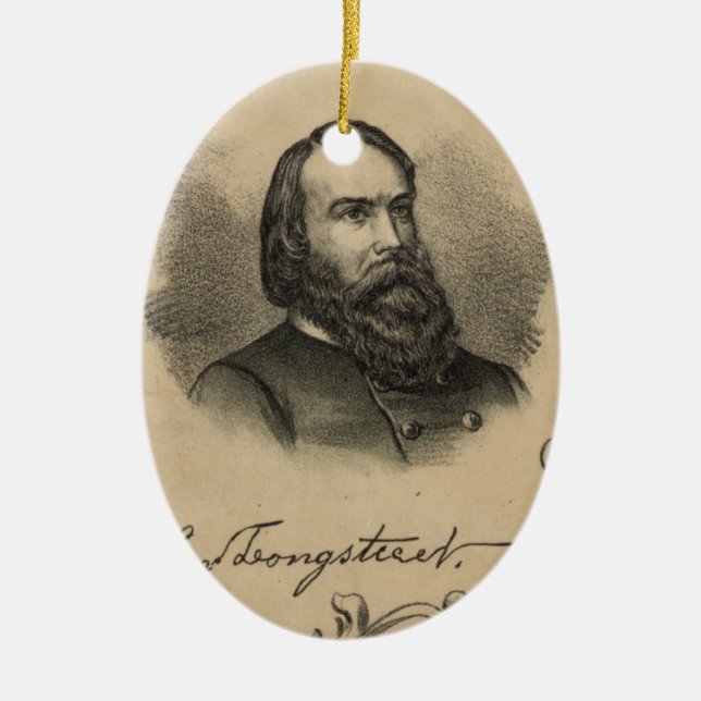 Adorno De Cerámica General James Longstreet (Frente)