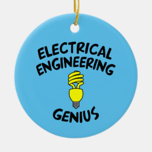 Adorno De Cerámica Genio de ingeniería eléctrica