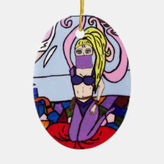 ADORNO DE CERÁMICA GENIOS EN UNA BOTELLA