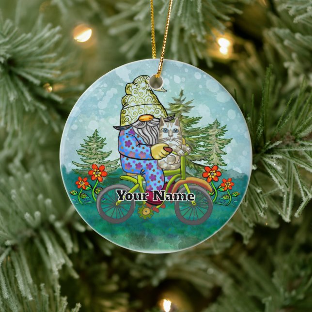 Adorno De Cerámica Genoma de bicicleta (Árbol)