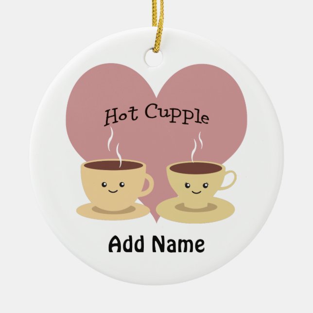 Adorno De Cerámica ¡Gente caliente! (Frente)