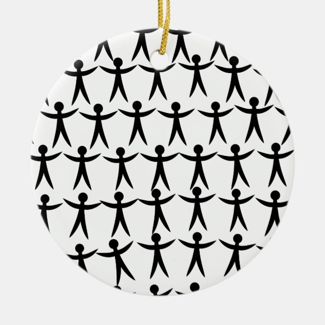 Adorno De Cerámica Gente unida (Frente)