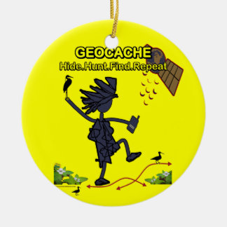 Adorno De Cerámica Geocache Ocultar búsqueda III