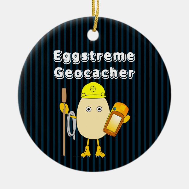 Adorno De Cerámica Geocaching de Eggstreme (Frente)