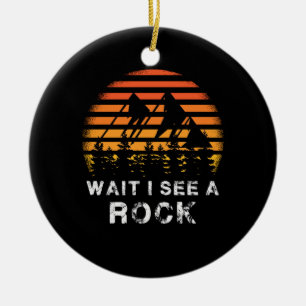 Adorno De Cerámica Geology - Wait I See A Rock