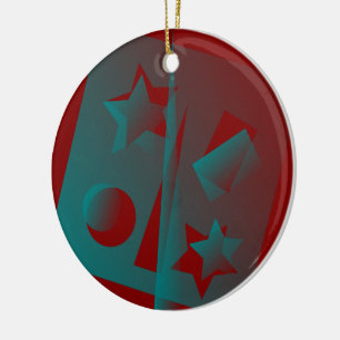 Adorno De Cerámica geometría retorcida