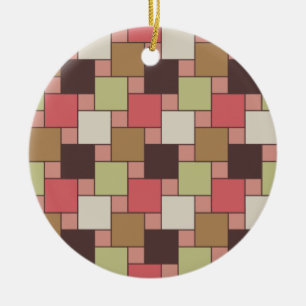 Adorno De Cerámica Geométrica del gabinete de especias