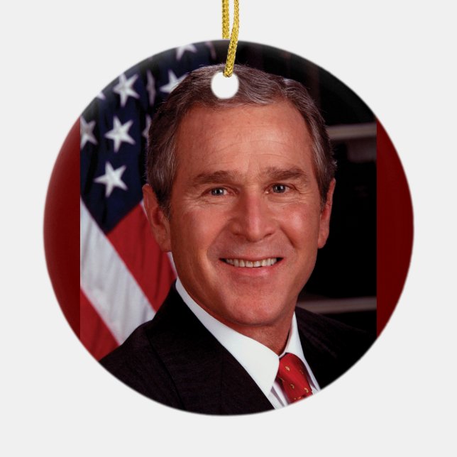 Adorno De Cerámica George W Bush (Frente)