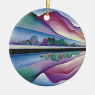 Adorno De Cerámica Georgia_O'Keeffe - Reflexión sobre el lago George