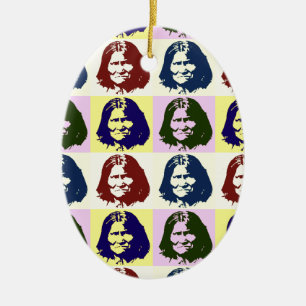 Adorno De Cerámica Geronimo de Pop Art