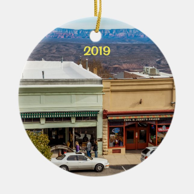Adorno De Cerámica Ghost Town, Jerome, Arizona (Frente)