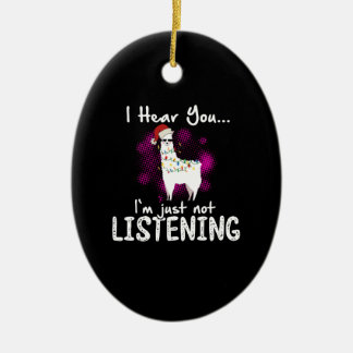 Adorno De Cerámica Gift de Llama | Te escucho que no estoy escuchando
