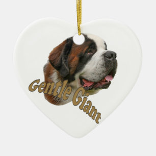 Adorno De Cerámica Gigante apacible de St Bernard