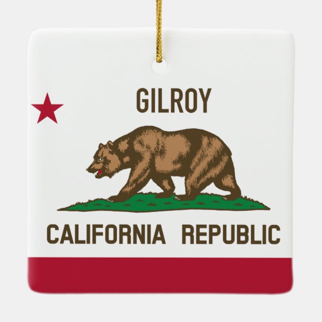 Adorno De Cerámica Gilroy CA (Reverso)