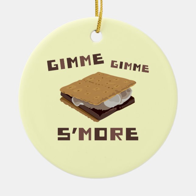 Adorno De Cerámica Gimme S'more (Frente)