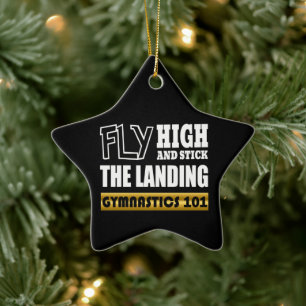 Adorno De Cerámica Gimnasia 101 Mosca de altura - Gimnasta Bar