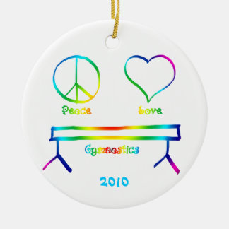 Adorno De Cerámica Gimnasia del amor de la paz