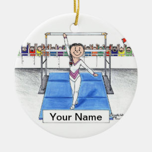 Adorno De Cerámica Gimnasia - Mujeres