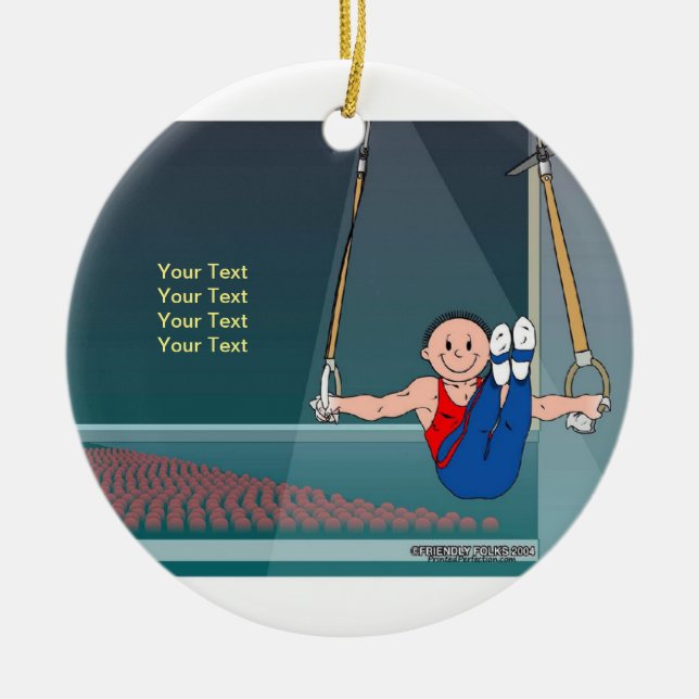 Adorno De Cerámica Gimnasia - varón (Frente)