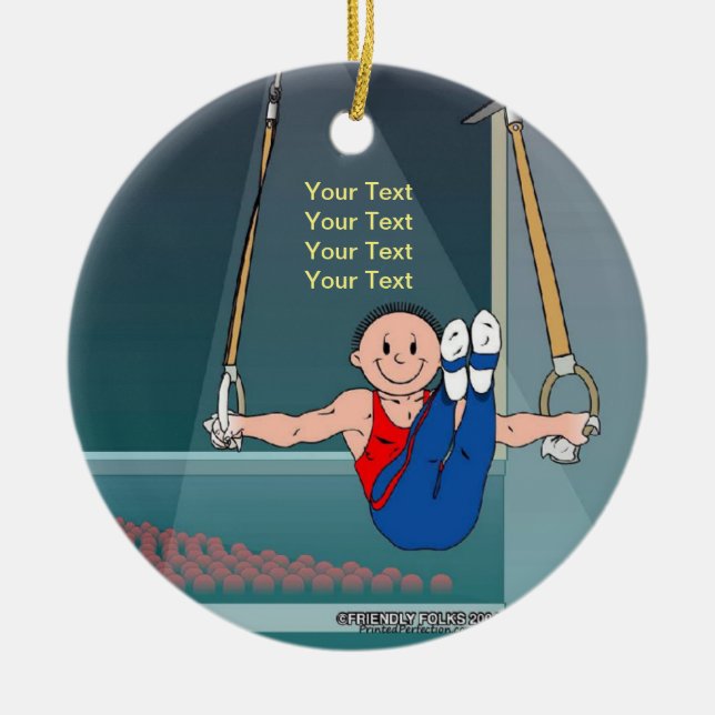 Adorno De Cerámica Gimnasia - varón (Frente)