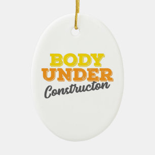 Adorno De Cerámica Gimnasio Cuerpo de Regalo en construcción