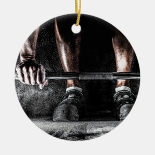 Adorno De Cerámica Gimnasio de fuerza Halterofilia Gimnasio