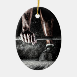 Adorno De Cerámica Gimnasio de fuerza Halterofilia Gimnasio