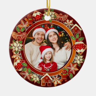 Adorno De Cerámica & Gingerbread Christmas I Custom Holiday Keepsake