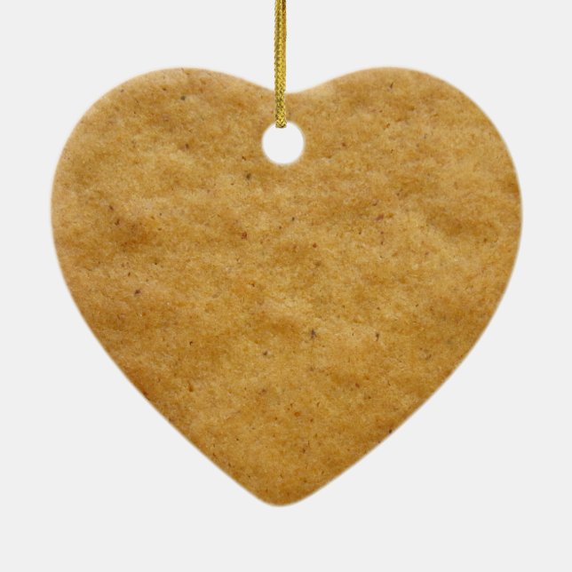 Adorno De Cerámica Gingerbread cookie heart shaped - cinnamon (Atrás)