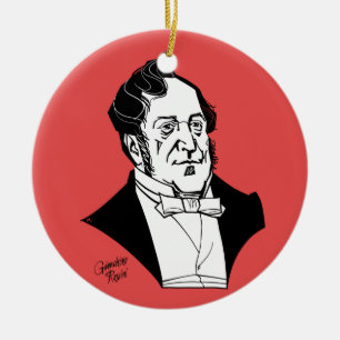 Adorno De Cerámica Gioachino Rossini