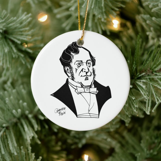 Adorno De Cerámica Gioachino Rossini (Árbol)