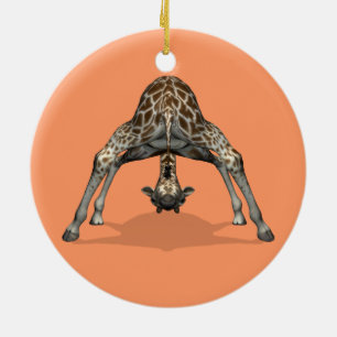 Adorno De Cerámica Girafa flexible