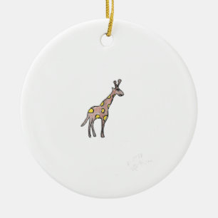 Adorno De Cerámica Giraffe