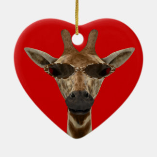 Adorno De Cerámica Giraffe Incognito