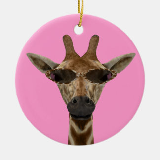Adorno De Cerámica Giraffe Incognito