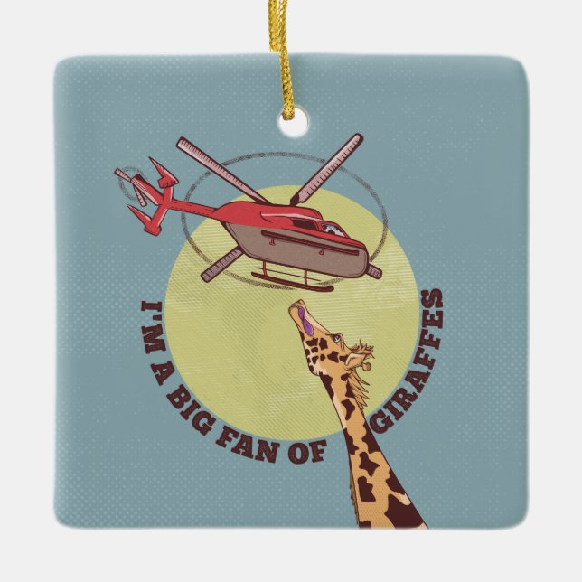 Adorno De Cerámica Giraffe lover (Anverso)