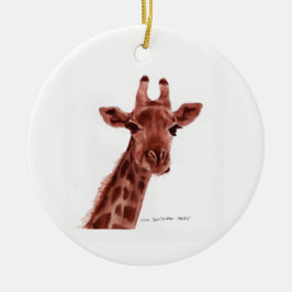 Adorno De Cerámica giraffe ornament