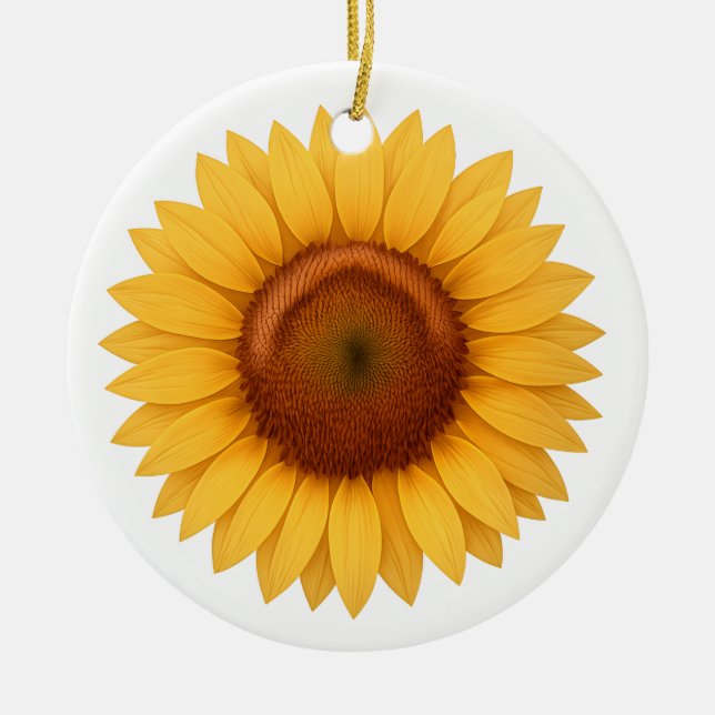 Adorno de Cerámica - Girasol (Frente)