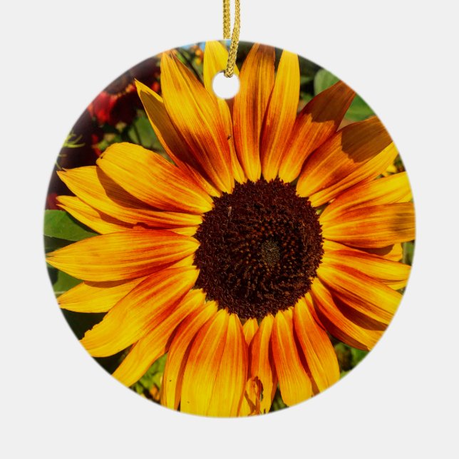 Adorno De Cerámica Girasol (Frente)