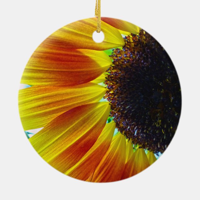 Adorno De Cerámica Girasol (Atrás)